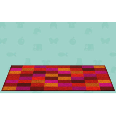 ブロックのラグの画像