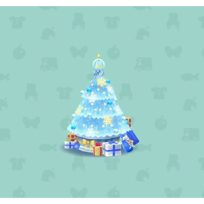 ホワイトクリスマスツリーの画像