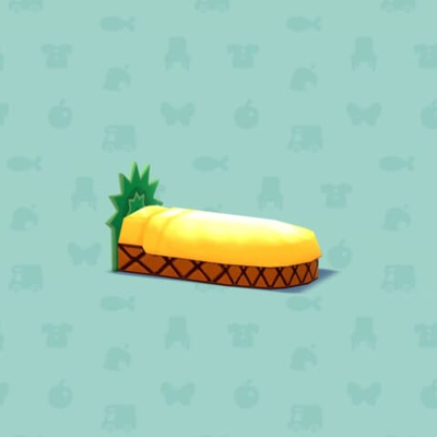 パイナップルのベッドの画像