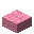 桃色の羊毛のハーフブロック