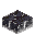 磨かれたブラックストーンレンガのハーフブロック