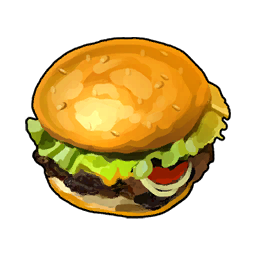 ミルカルビのハンバーガー